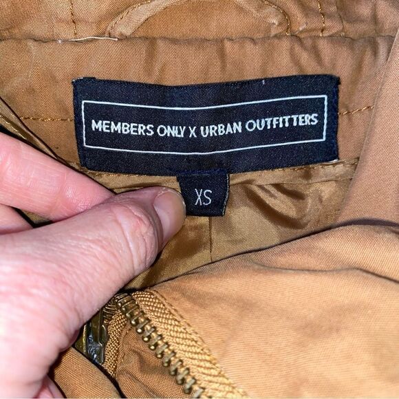 Urban outfitters members only X full zip & lined winter coat tan size XS women - Picture 8 of 16
